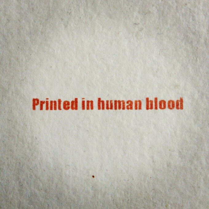 Human Blood printing for Resident Evil launch